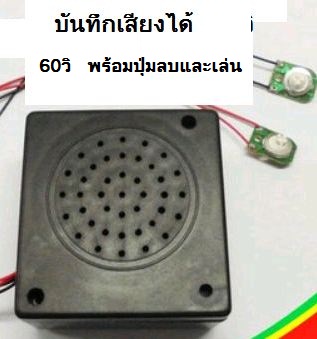 เครื่องอัดเสียงเล่นเสียง 60วิ ใส่ในหุ่นยนต์ หรือระบบอัตโนมัติให้พูดได้